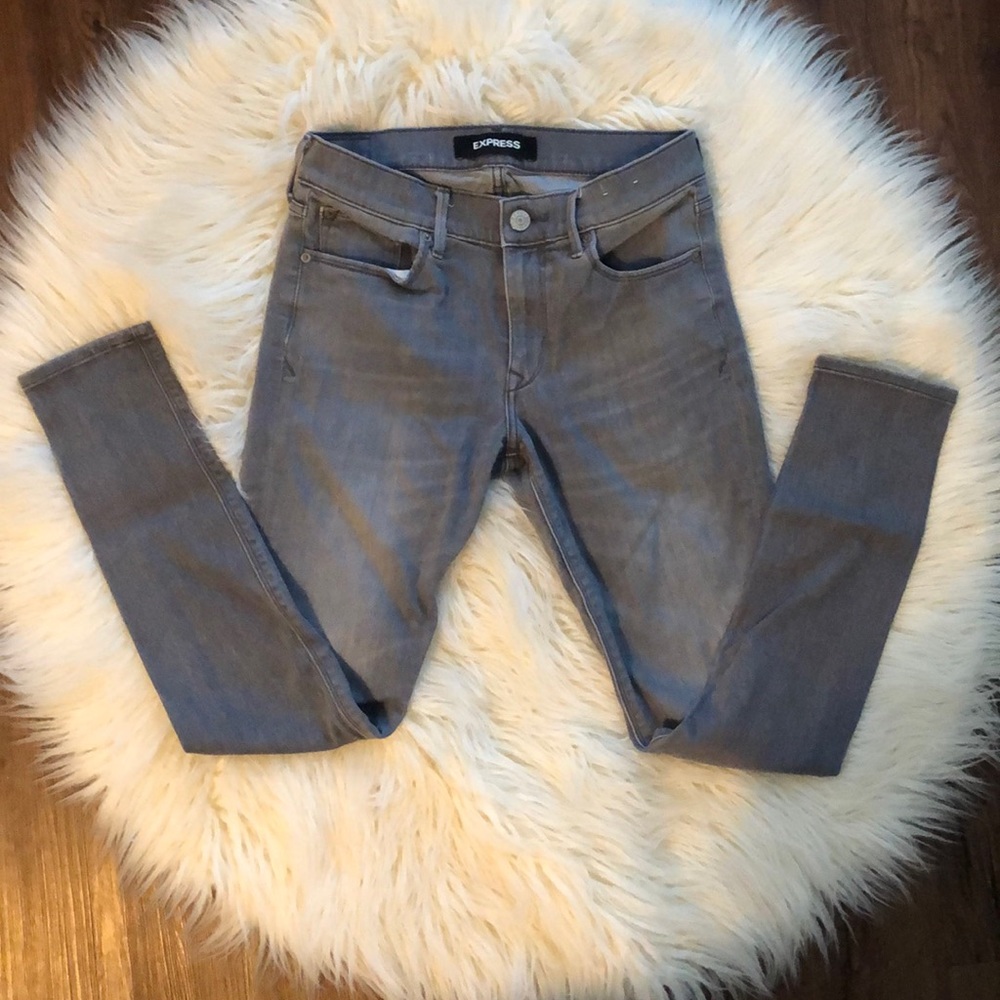 Women’s express gray jeans